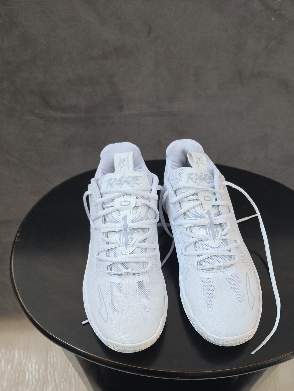 Puma Basketball All-White Athletic Sneakers - Picture 1 of 4